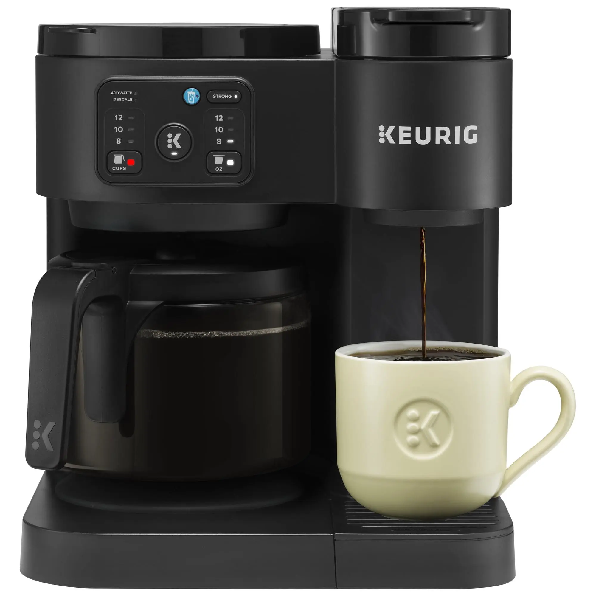 Keurig K-Duo Essentials Hot & Iced Single Serve K-Cup Pod & Carafe Coffee Maker, Gen 2 Keurig K-Duo Essentials Hot & Iced Single Serve K-Cup Pod & Carafe Coffee Maker, Gen 2