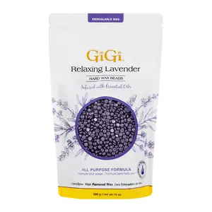 GIGI AND MAX Hard Wax Microbeads, 14oz Alcohol-Free Soothing Lavender Formula for Hair Removal, All-Purpose Body Care for Face & Sensitive Areas