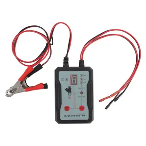 Universal Fuel Injector Tester Cleaner Tool Kit with 8 Pulse Modes 4 Wire Dual Channel for 2 Injectors 8 Size Adapters 12V/5V Output Power
