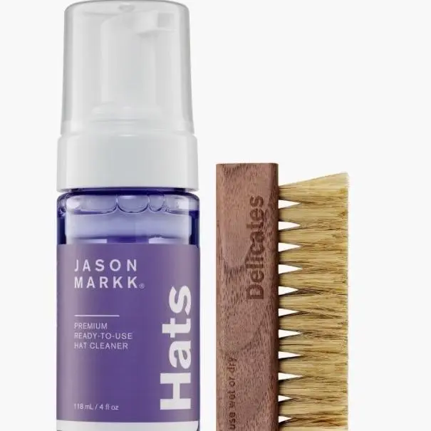 Jason Markk Hat Cleaner Kit - 4 oz Ready-to-Use Hat Cleaner with Brush for Effective Hat Care