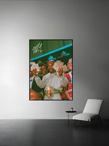 Mike Tyson Poster | Mike Tyson Cash Money Print | Boxing Poster | Sports Decor | Autograph | Iron Mike Tyson | Retro Prints | Vintage Poster