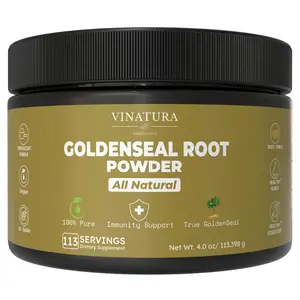 VINATURA Goldenseal Root Powder - 4 oz, 113 Servings *USA Made & Tested* Pure Natural Goldenseal Root Powder Dietary Supplement  & Edible