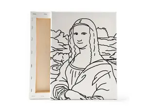 Mona Lisa Inspired Pre-Sketched Canvas