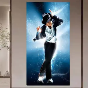 1 set of DIY diamond painting kit, 5D diamond art kit, DIY decoration hat, dancer, blue light mosaic, diamond art, DIY art home decoration