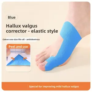 Pre-Cut Toe Valgus Corrector Elastic Patch - Daily Gentle Elastic Style Correction, Anti-Wear Fixed Support, Mark-Free Adjustable Universal Bunion Protective Gear for Sports & Outdoor Use