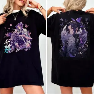 Shinobu Kocho Character Shirt, Demon Slayer 2025 Movie Sweatshirt Hoodie, Insect Hashira Tee, Unisex Sweater Pullover Tee