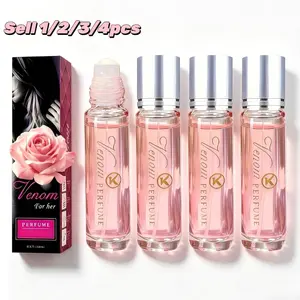 Seductive Roll-On Floral Perfume Oil - Dopamine Fragrance, Aphrodite Pheromone for Women, Floral Scents, Fougere Scent, Liquid Format, Attracts Men