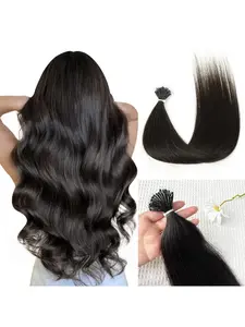 Nano Bead Ring Real Human Hair Extensions, Blonde with Highlight, 30g-Pack 50pcs-Bag, Invisible Nano Rings 12'-20', Human Hair Highlights