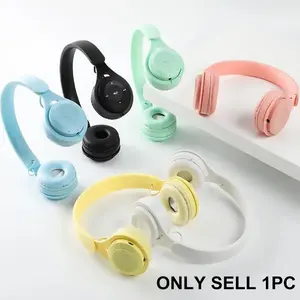 Wireless Headset with Microphone, Foldable Stereo Sound, 3.5mm Aux Connection, Suitable for School and Tablets, Running Headphones, High Quality Headphones