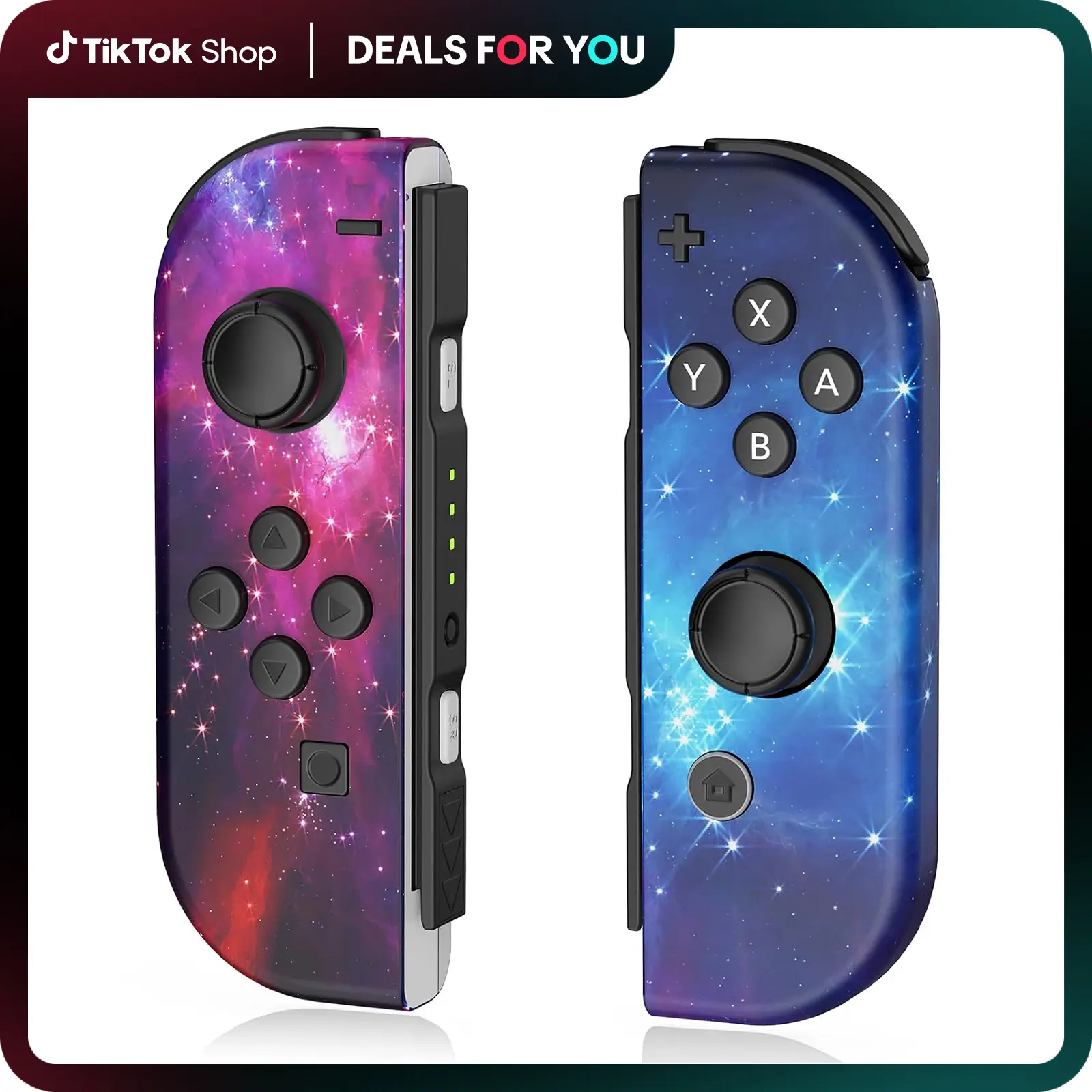 【Back to School】Moonag for Switch Controller, Starry Sky Replacement for Switch Controllers with Dual Vibration/Wake-up/Motion Control Accessories Console nintendo switch