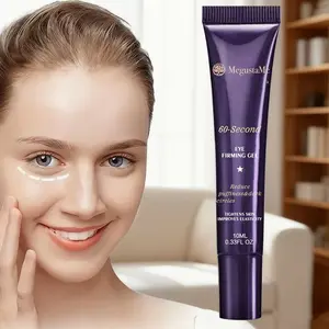 MegustaMe 60-Second Eye Firming Gel – Reduces Puffiness & Dark Circles, Lifts & Tightens, with Retinol + Hyaluronic Acid + Caffeine, 0.33 Fl Oz
