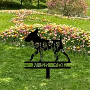 HELLOYOUNG Pet Memorial Stake Sympathy Sign for Dog Loss Outdoor Garden Yard Art Thoughtful Gift