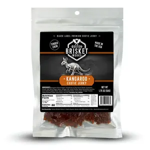 Kangaroo JERKY - 100% Kangaroo Meat – Exotic Wild Game Snack – Unique Valentines Day Gifts for Men, Boyfriend, Husband – Cool Guy Gift Idea.