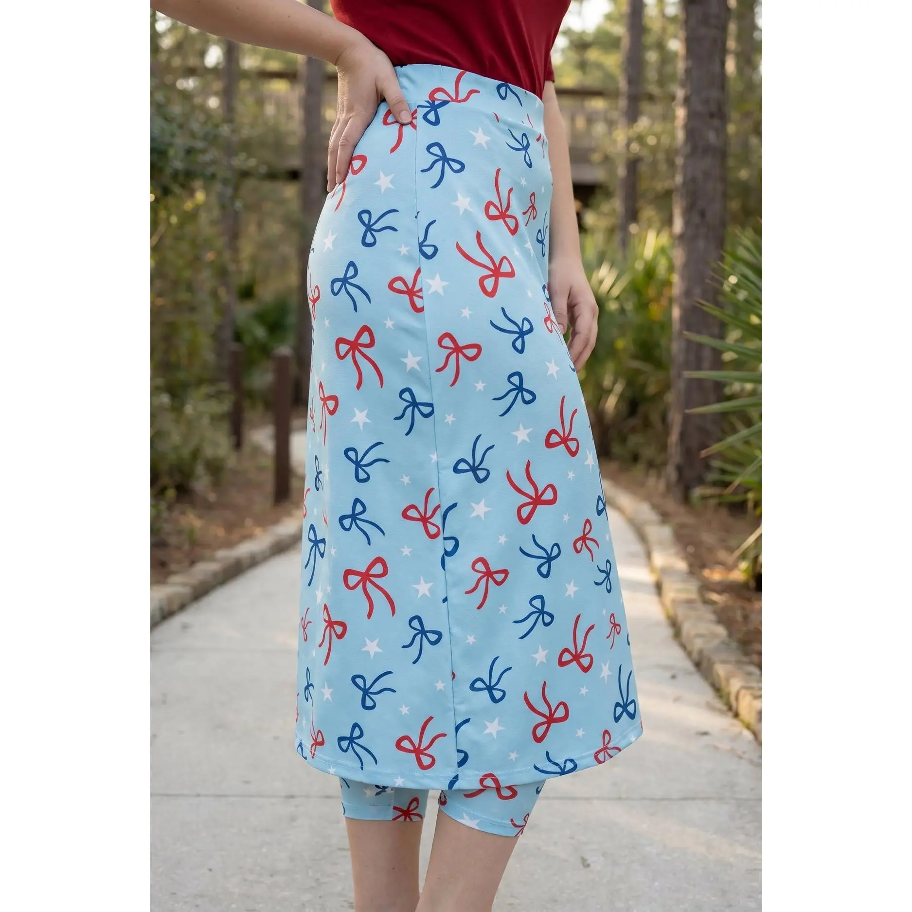 Modest 31" All-Sport Skirt in Bow Active