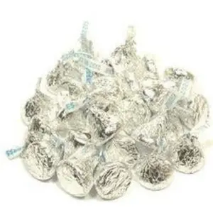 Silver Milk Chocolate Hershey Kisses