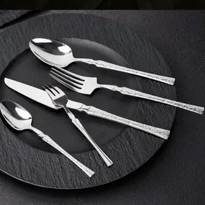 Durable Stainless Steel 5-Piece Tableware Set – Ideal for Home, Restaurant, Romantic Meals & Premium Gifting