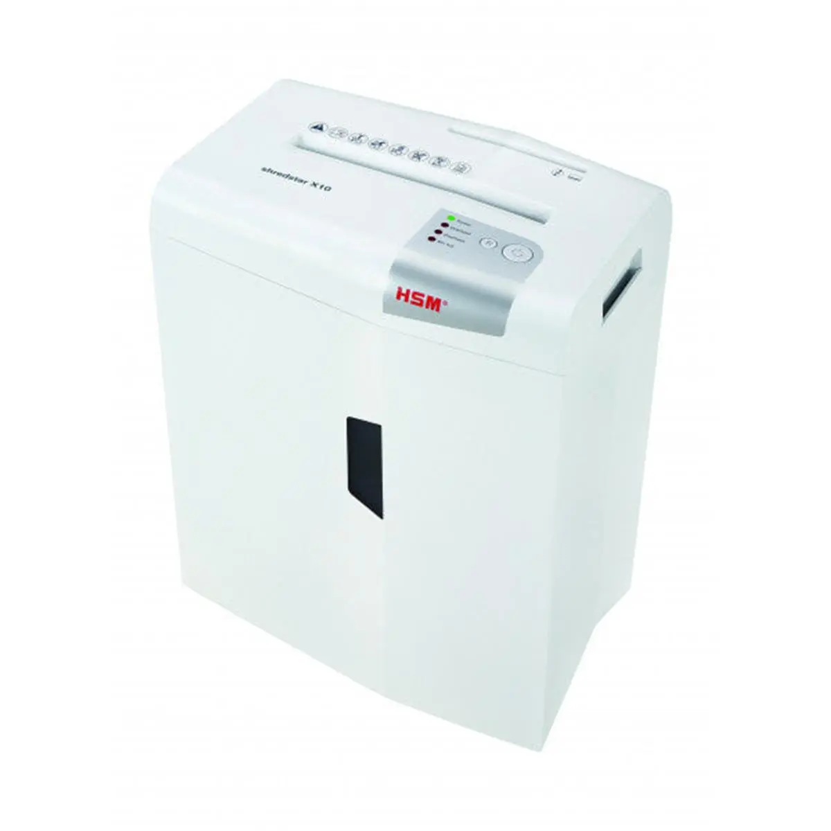 HSM of America Shredstar X10 Automatic Anti-Jam Cross-Cut Paper Shredder (HSM1045113) - 10-Sheet Capacity, 5.3 Gal, P-4 Secure, Home/Small Office Use, 120V, 160W, 17.65 Lbs, 13.58x9.65x17.52 In, Continuous Operation, Cross-Cut Shred