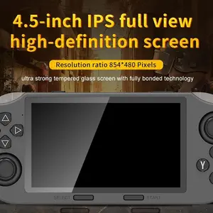 Sf3000 Retro Game Console 64GB, Handheld Video Game Machine, 20000+ Games, 4.5 Inch HD Screen, TV Output, 3D Dual Joystick, Perfect Gift