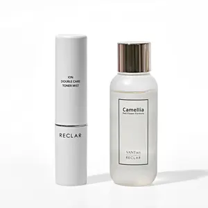 RECLAR Ion Toner Mist Sprayer + Camellia Essence - Portable & Refillable Hydrating Device, Korean Skincare, Soft Mist for Makeup Refresh