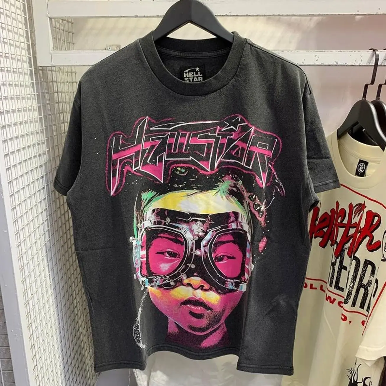 Hell-star Future Y2K Aesthetic T Shirt, Harajuku Tee, Goth Punk T-Shirt, Alternative Clothing, Y2k Graphic Shirt, Unisex Shirt, Cotton Shirt, Vintage Shirt, Crewneck Shirt, Streetwear, Oversized T-Shirt NYP