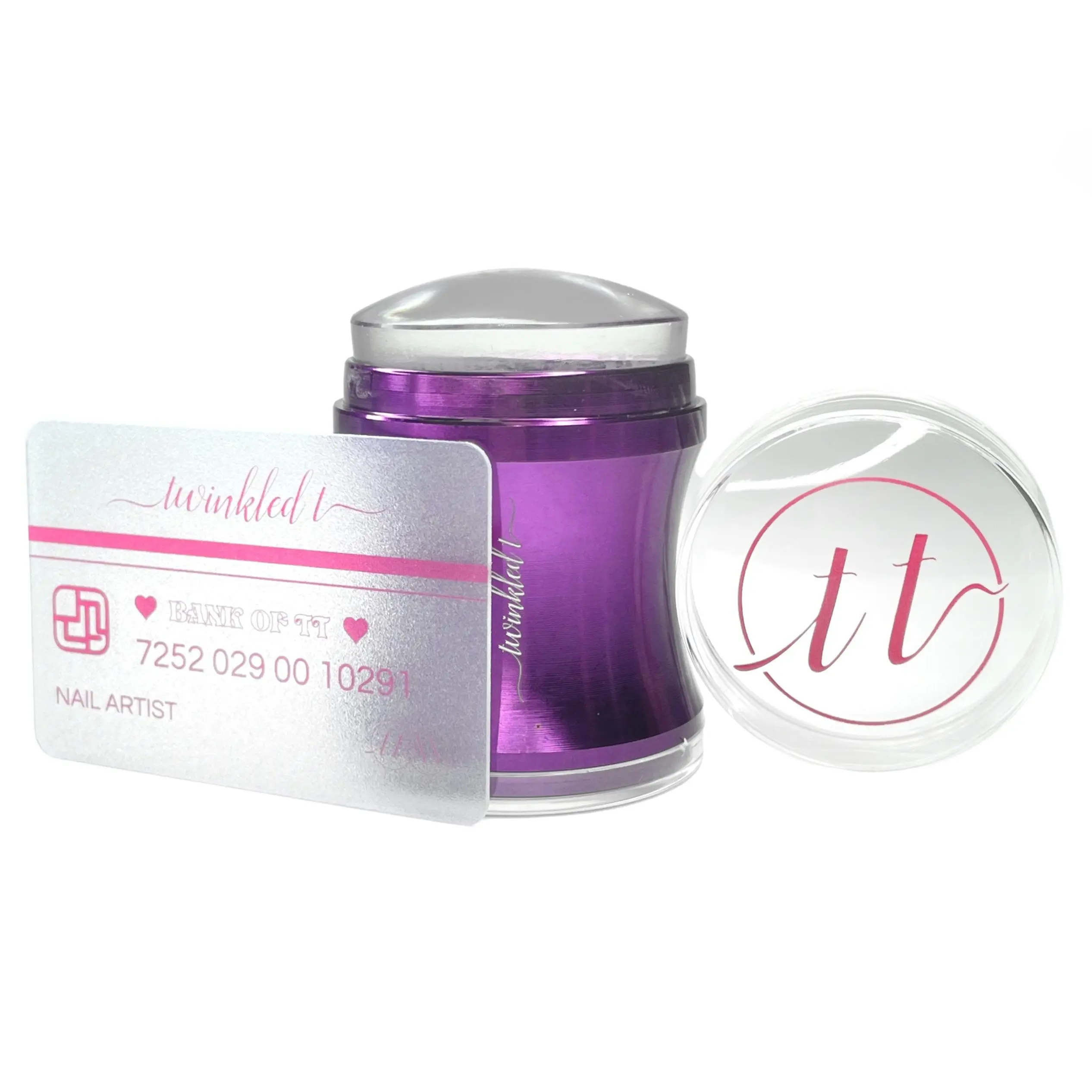 Purple Stainless Steel Stamper & Scraper
