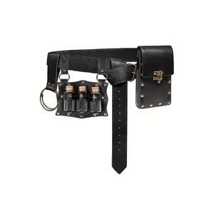 Vintage Phone Waist Bag, Steampunk Medieval Renaissance Wallet, Halloween Costume Accessory, 3 Bottle Set, Retro Style, Waist Bag Holder