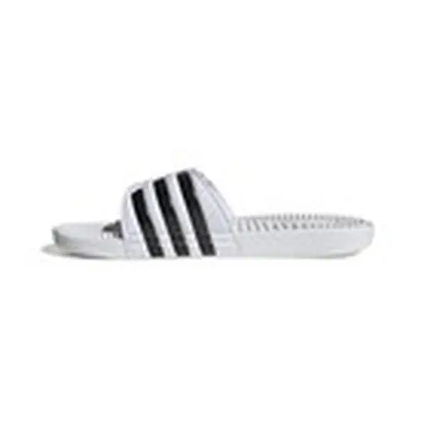 NWB Adidas Adissage Slide Sandals Cloud White Core Black F35573 Sz 17