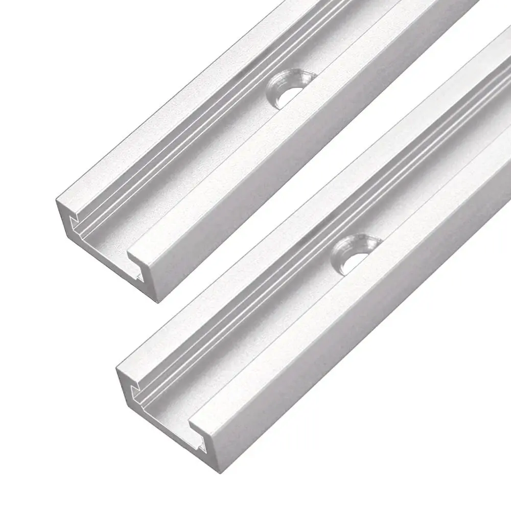 T Track Woodworking T-slot Slide Track, Miter Aluminum Alloy T-Track, T-slot Miter Track Jig, T Screw Fixture Slot Table Saw Router Table DIY Tools