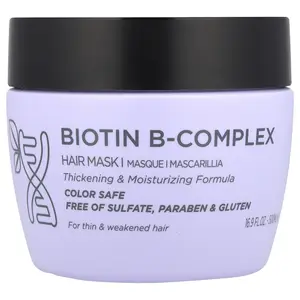 Luseta Beauty Biotin B-Complex, Hair Mask, Thin & Weakened Hair, 16.9 fl oz (500 ml)