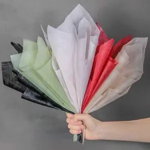 200 Sheets Korean Of  Wrapping Flower Paper Non-Woven Floral Wrapping Paper,  Pleated Withdrawable Flower Bouquet Lining Paper Flower Shop Supplies Floral  Packaging Paper