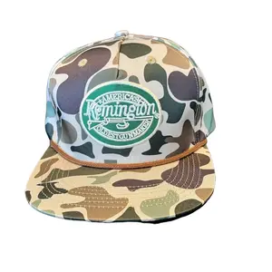Remington Rope Camo Snapback Hat – Adjustable Camouflage Outdoor Trucker Cap