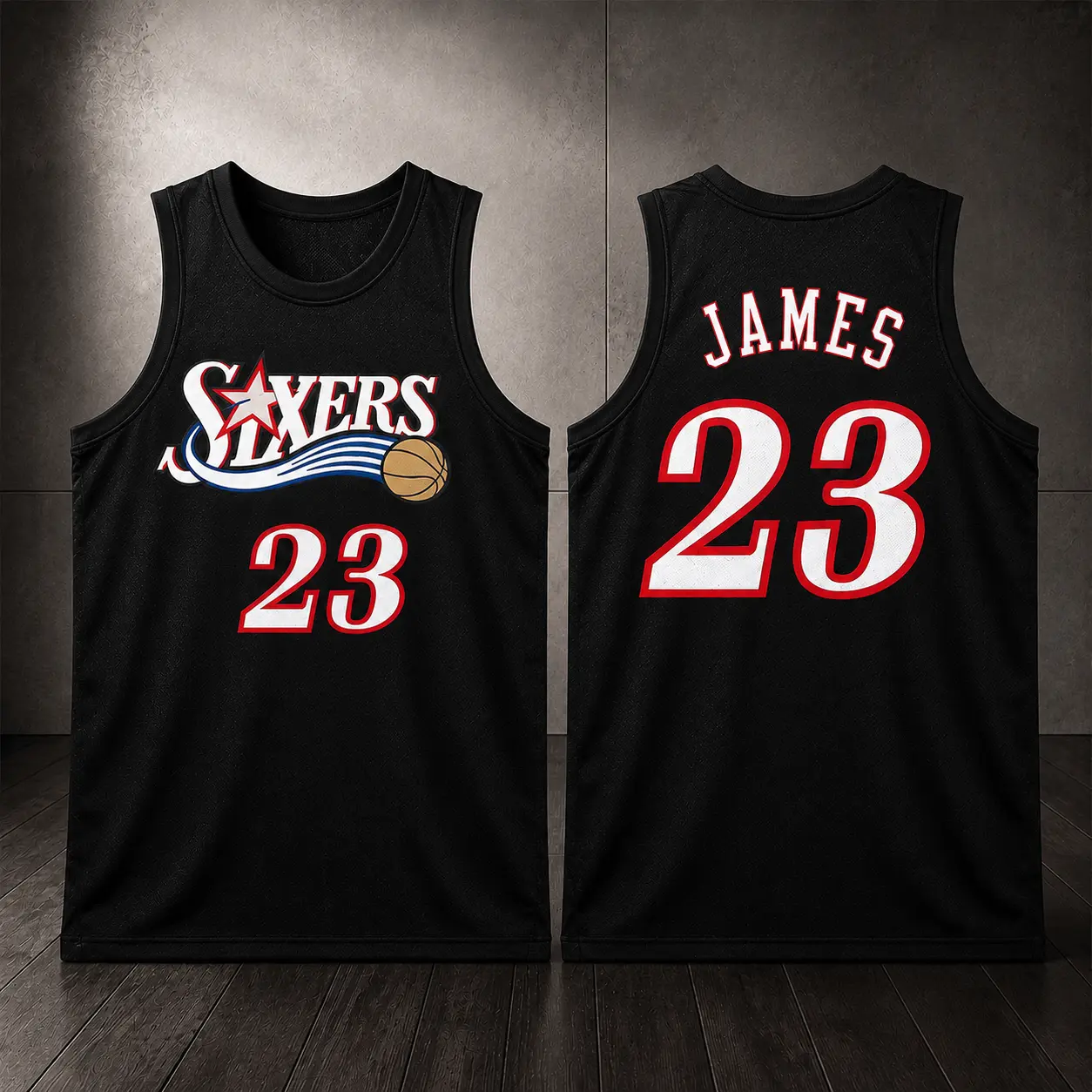 2-sided Lebron James Merch 2026 Philly Sixers #23 Swingman Gift For Him