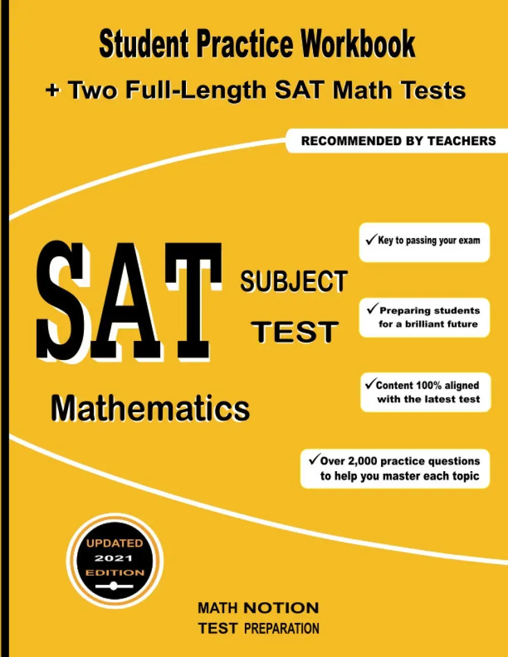 SAT Subject Test Mathematics: Student Practice Workbook + Two Full ...