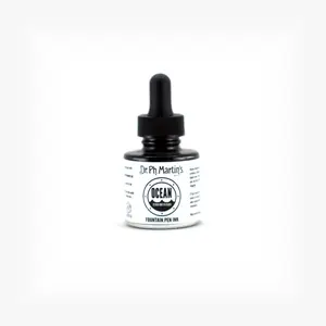 Dr. Ph. Martin's Ocean Fountain Pen Ink (3E) Ink Bottle, 1.0 US fl oz, Dark Matter Black, 1 Bottle