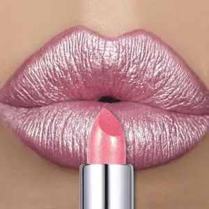 12 Colors Bold & Intense Glitter Shiny Metallic Lipstick Pearlescent Shimmer Lip Tint Long Lasting Easy Color Diamond Lipstick
