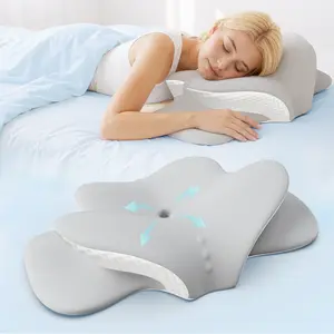 Adjustable Cervical Memory Foam Pillow for Neck & Shoulder Pain Relief - Ergonomic Orthopedic Contour Pillow for Side, Back & Stomach Sleepers