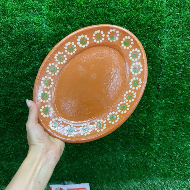 Oval Plate Clay 11In (Sets).