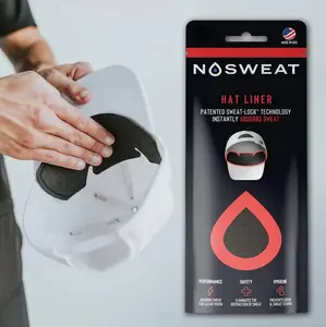 Nosweat Golf Hat Liners - 3 Pack, Adjustable Snapback Cap, Black, Moisture-Wicking Performance, Hypoallergenic, Perfect gift and stocking stuffer, Made in USA, All Seasons, Sweat Lock Technology