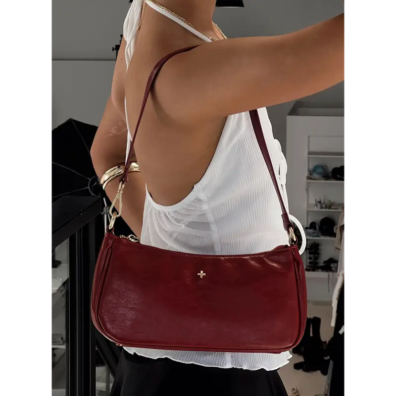 Piper Shoulder Bag Cherry Red