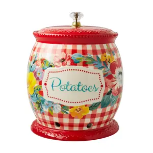 The Sweet Romance 8.5-inch Ceramic Potato Keeper with Lid