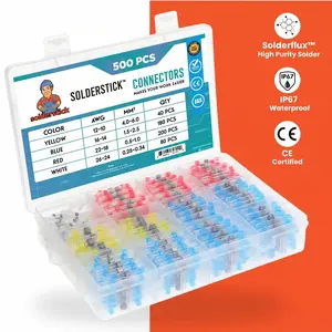 Waterproof Solder Seal Wire Connectors Kit | Heat Shrink Butt Connectors for Automotive, Marine & DIY Electrical Repairs (12-10, 16-14, 22-18, 26-24 AWG)