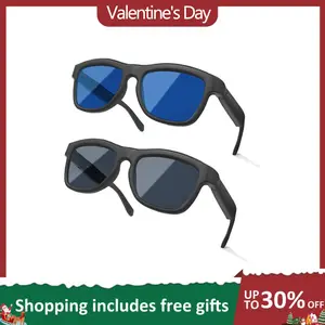 U-miy GV90AI Smart AI Translation Glasses with Bluetooth Headphones, Sliding Dimming & Color Changing Lenses, UV Protection, One-Touch Multi-function Control, Easy-to-Use Wearable