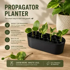 Minimalist Decorative Plant Propagation Holder, Reusable Planting Bag for Kitchen Herb Garden, Ideal Gift for Home Improvement & Garden Supplies Enthusiasts