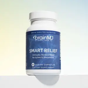 Smart Relief by BrainMD | Daily Aches & Discomfort Support Supplement
