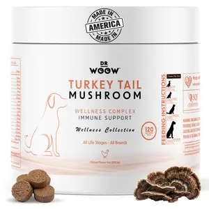 Dr Woow Turkey Tail Mushroom Supplement Chews 120 CT outdoorfun