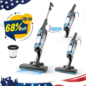 Corded Stick Vacuum, Suction with 600W Motor, Bagless Upright Vacuum with Handheld for Home Hard Floor Hardwood Floor Pet Hair Car Cleaning home cleaning tools home appliances pet loversDD16MunchMingle