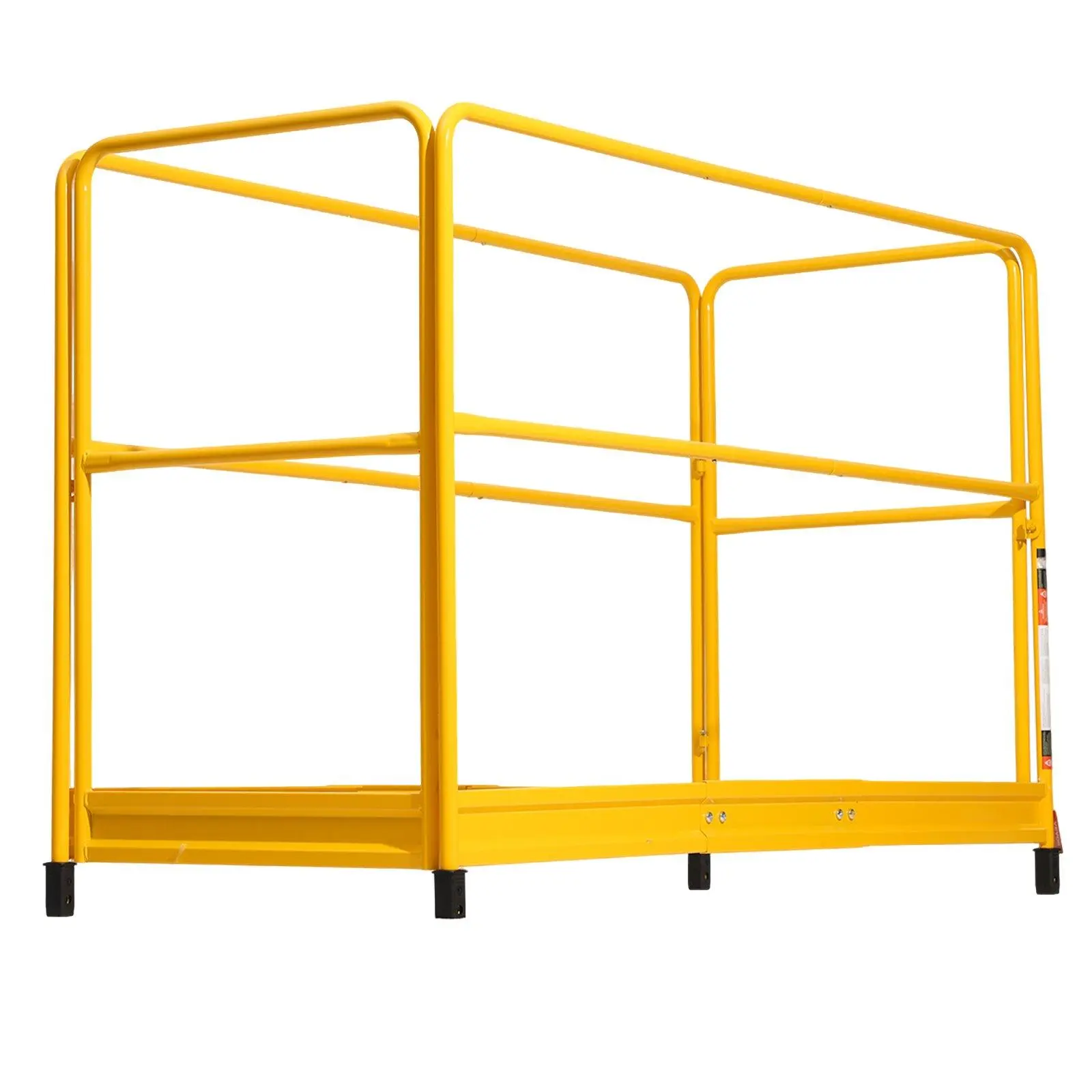 【Summerfinds】VEVOR 6ft Scaffolding Safety Guard Rail System For Baker-Style Scaffolding Yellow