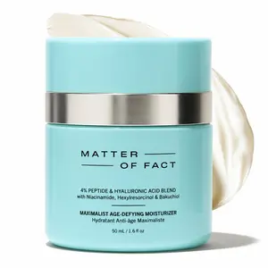 MATTER OF FACT Maximalist Age-Defying Moisturizer, Peptide & Hyaluronic Acid Face Cream with Niacinamide and Bakuchiol, Plumping Hydration for Fine Lines & Uneven Tone, 50mL / 1.6 Fl Oz