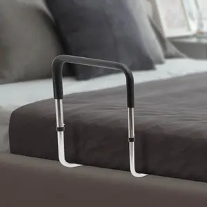 Adjustable Bed Safety Rail 300lbs Capacity Elderly Support Handle for Solid Wood Iron Frame Beds Seniors Pregnancy Recovery