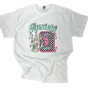 Anxiety Light Switch T-Shirt on White